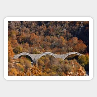 Kalogeriko (Plakidas) bridge - Zagori Sticker